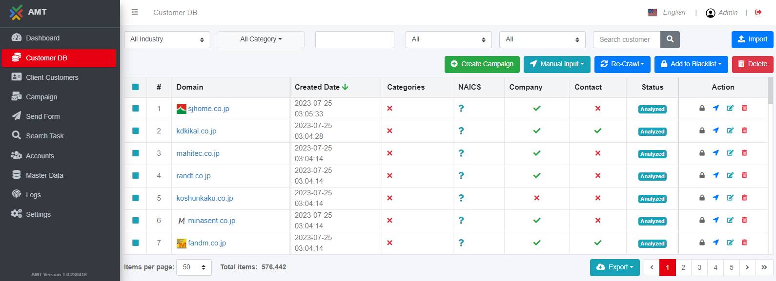 Phát triển ứng dụng Web Automation Marketing Tools - AMT