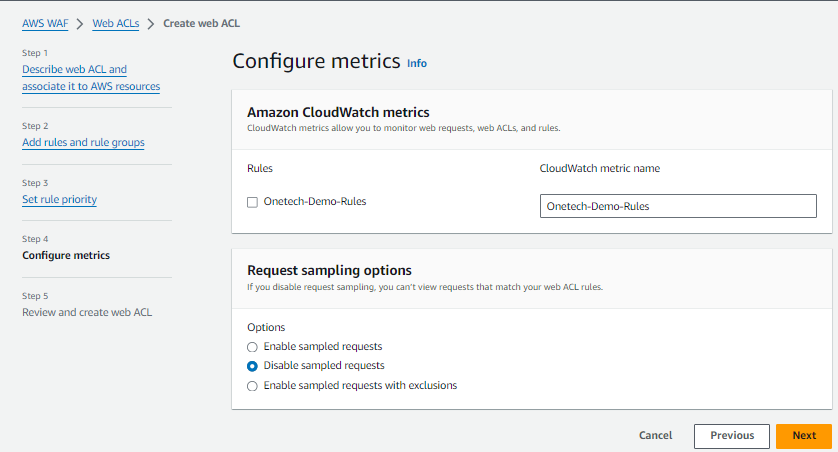 Configure metrics