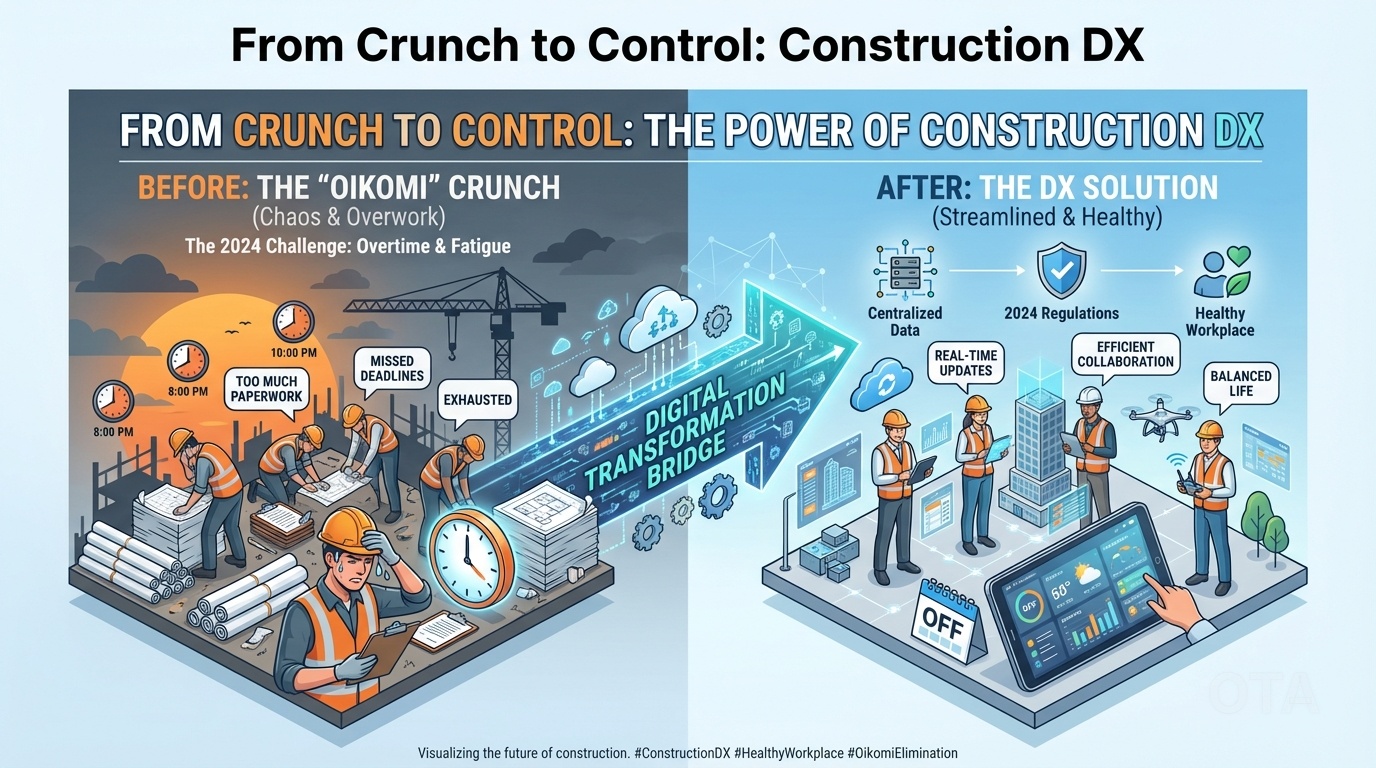 建設業界の「追い込み」を建設DXで解決する方法