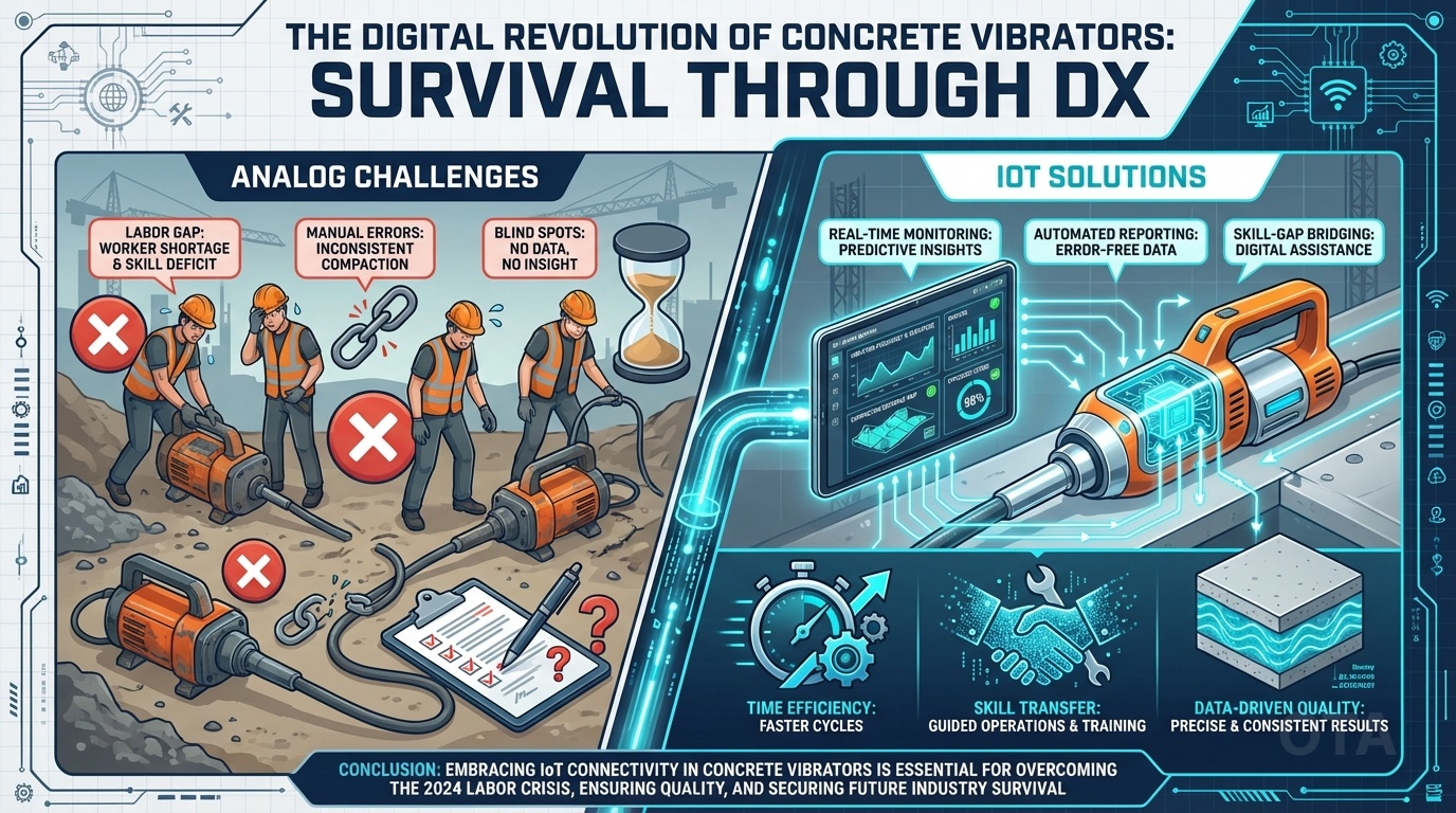 建設現場で使うバイブレーターの基礎知識