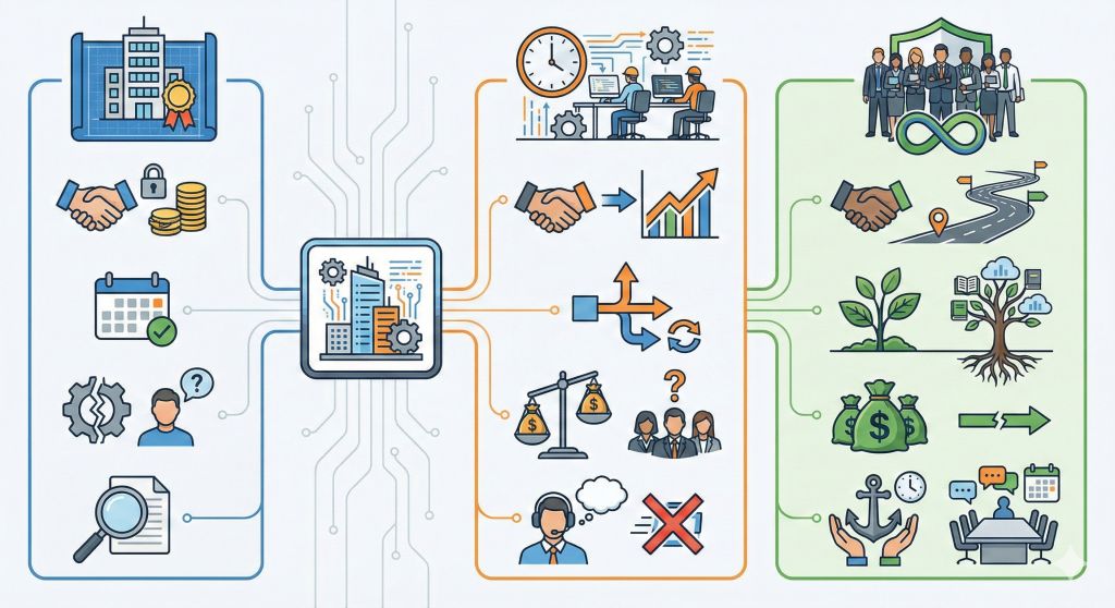 建設DXで使われる3つの契約形態を整理する