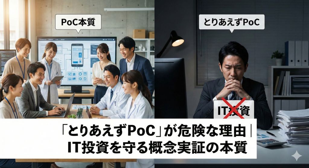 "とりあえずPoC"が危険な理由|IT投資を守る概念実証の本質