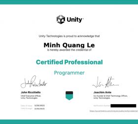 Chia sẻ kinh nghiệm thi Unity Certified Professional: Programmer