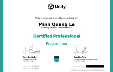 Chia sẻ kinh nghiệm thi Unity Certified Professional: Programmer