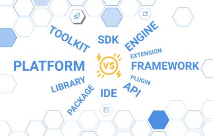 So sánh và phân biệt Platform, Framework, SDK, Engine, Library, API, IDE, Plugin và Extension