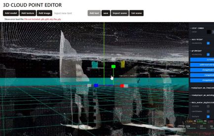 Giới thiệu 3D Point cloud editor online